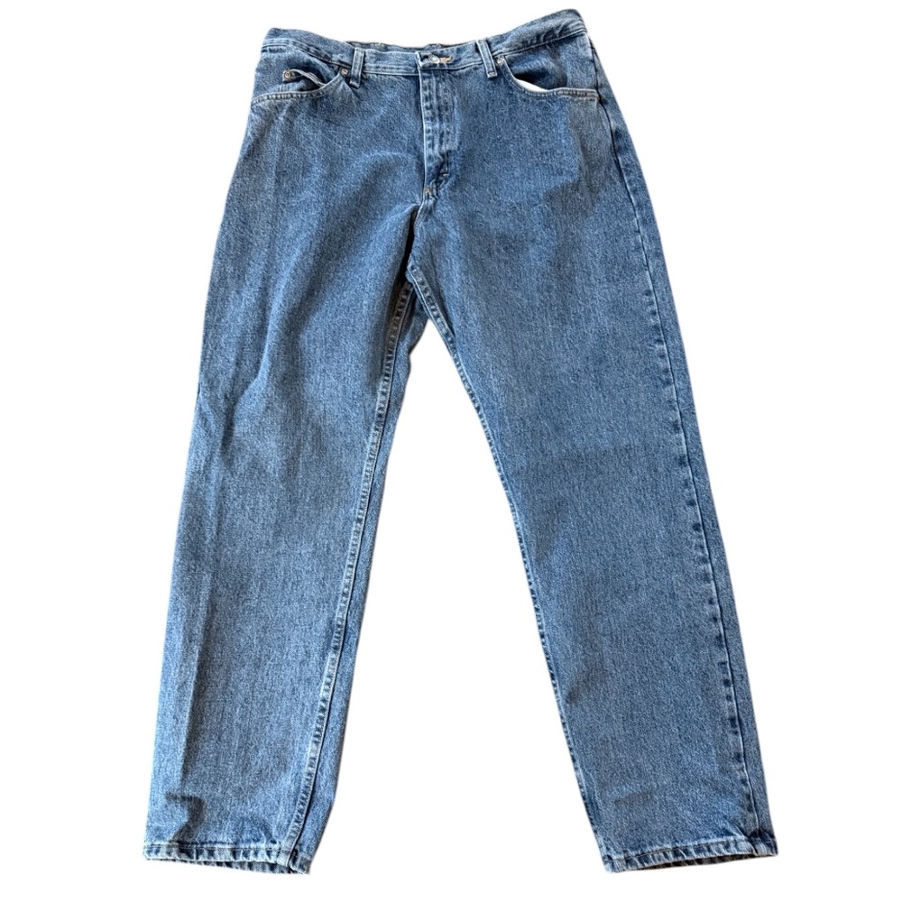 Wrangler Relaxed Fit Jeans 38x34 Men’s 100% Cotton Blue Denim